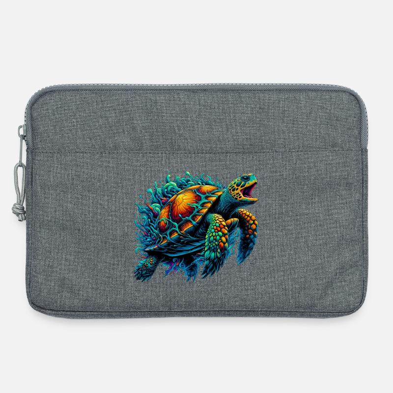 Schildkröte - Laptoptasche 13" - Grau meliert