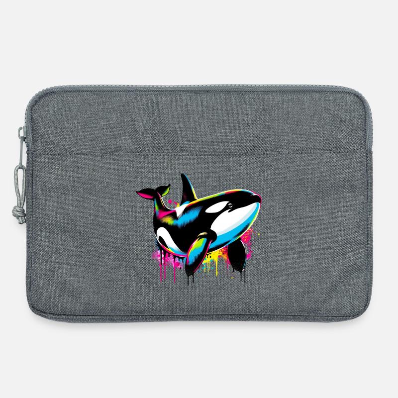 Schwertwal - Laptoptasche 13" - Grau meliert