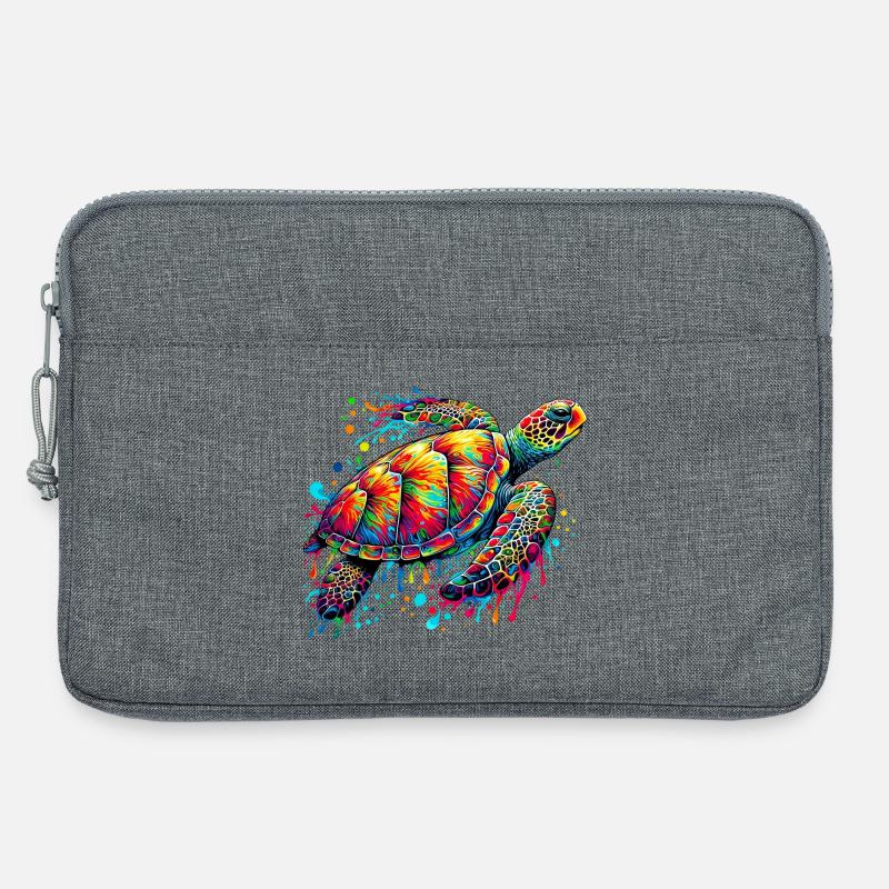 Schildkröte - Laptoptasche 13" - Grau meliert