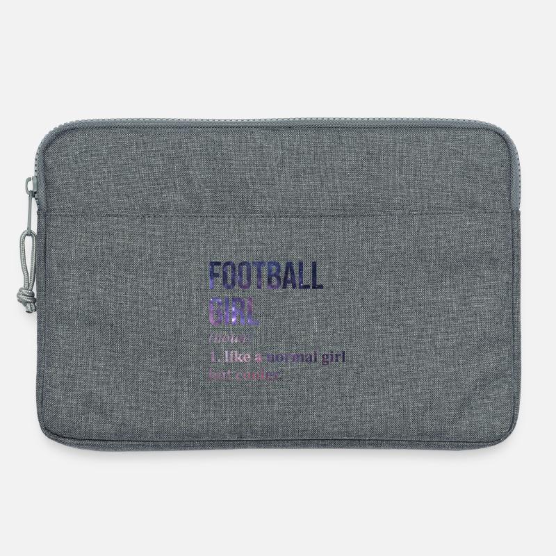 Fußball - Laptoptasche 13" - Grau meliert