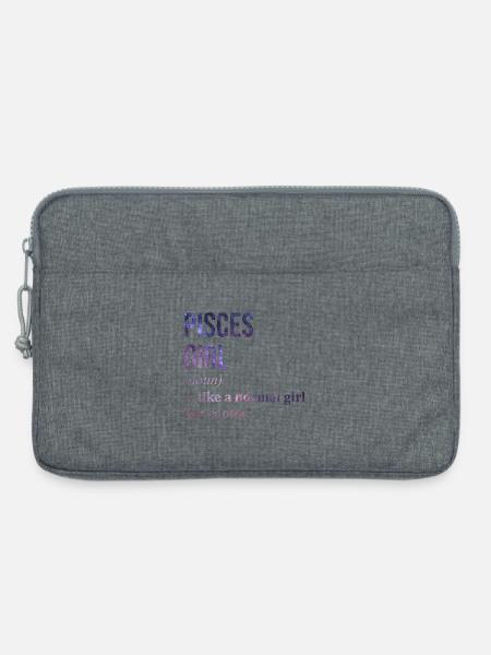 Fische Fische Fische Fische - Laptoptasche 13" - Grau meliert