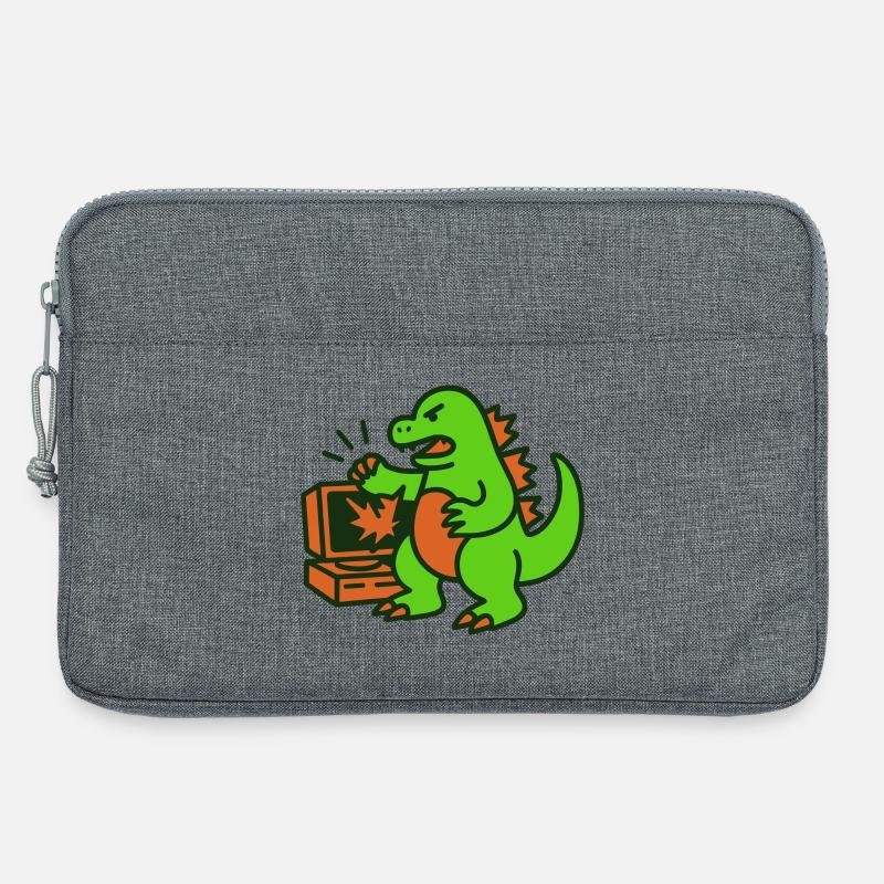 Dragon vs Computer - Laptoptasche 13" - Grau meliert