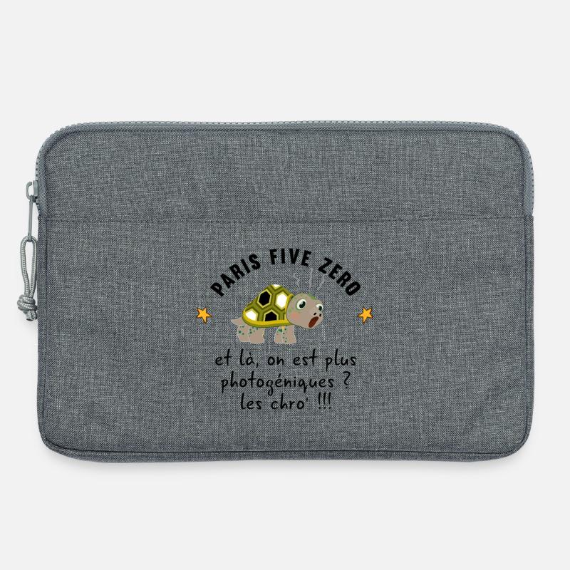 Paris_five_zero - Laptoptasche 13" - Grau meliert