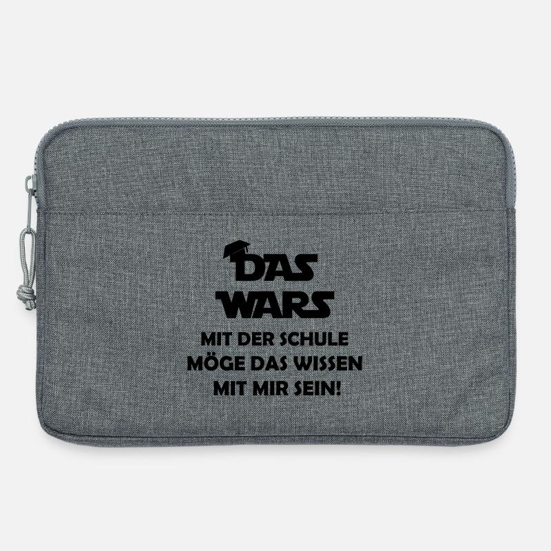 das_wars_mit_der_schule - Laptoptasche 13" - Grau meliert