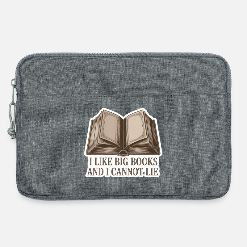 I like Big Books cannot lie funny Bookworm Quote  - Laptoptasche 13" - Grau meliert