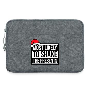Most Likely to Shake the Presents Weihnachten Spaß - Laptoptasche 13" - Grau meliert - Vorne