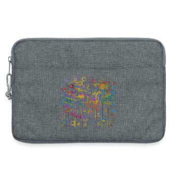 Fleur - Sacoche pour ordinateur portable 13 pouces - gris chiné - Devant