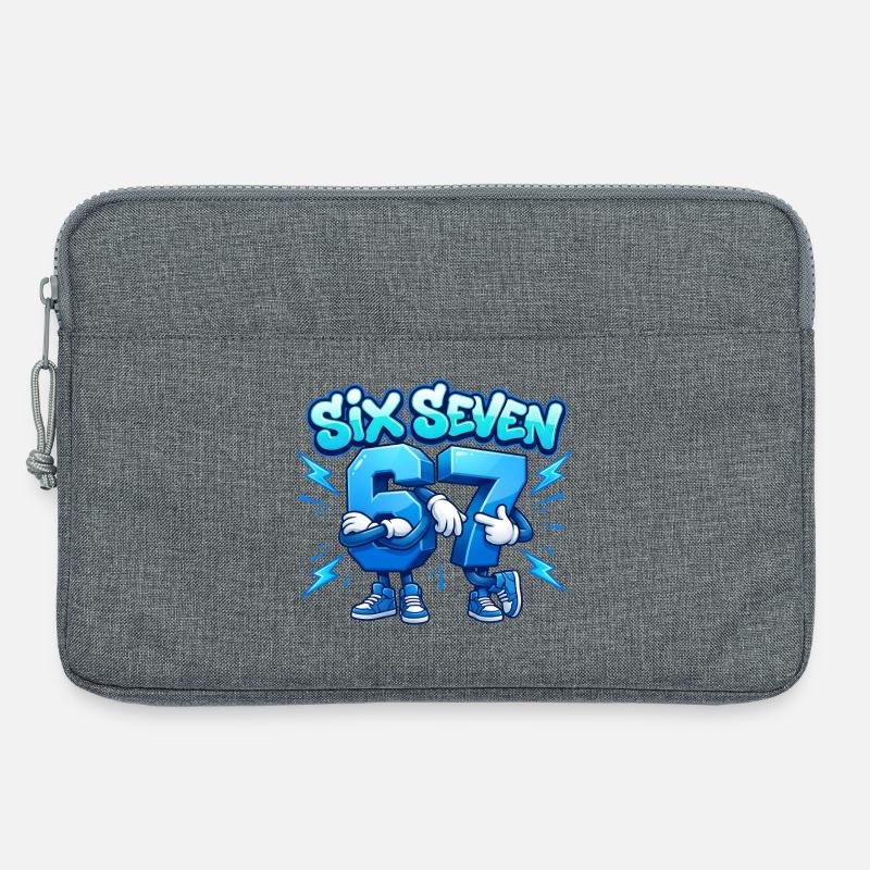 Sechs Sieben-Brüder - Laptoptasche 13" - Grau meliert