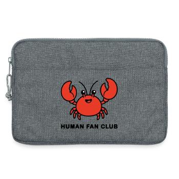 AI Human Fan Club - Laptop bag 13" - heather grey - Front