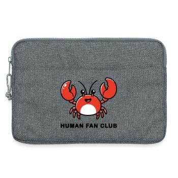 AI Human Fan Club - Laptop bag 13" - heather grey - Front
