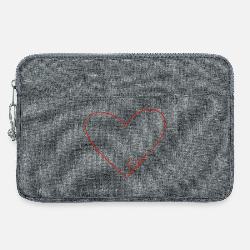 ŁUŽICA ♡ - Laptoptasche 13" - Grau meliert