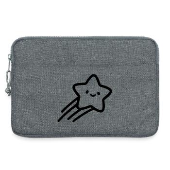 shooting star - Laptop bag 13" - heather grey - Front