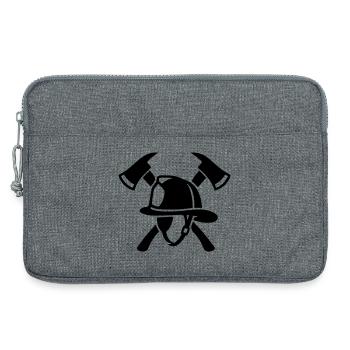 Cat Mom Pink Lettering - Laptop bag 13" - heather grey - Front