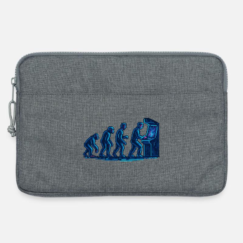 Evolution towards retro arcade - Laptop bag 13" - heather grey
