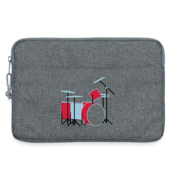 coloured_drums - Laptoptasche 13" - Grau meliert - Vorne