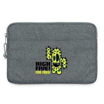 kaktus comic - Laptoptasche 13" - Grau meliert - Vorne
