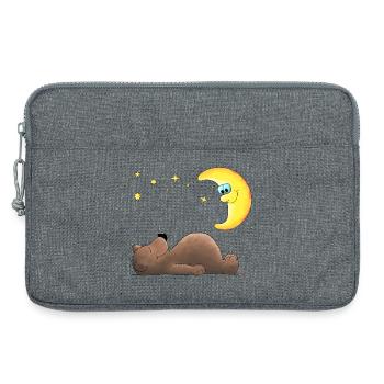 ours en peluche - Sacoche pour ordinateur portable 13 pouces - gris chiné - Devant