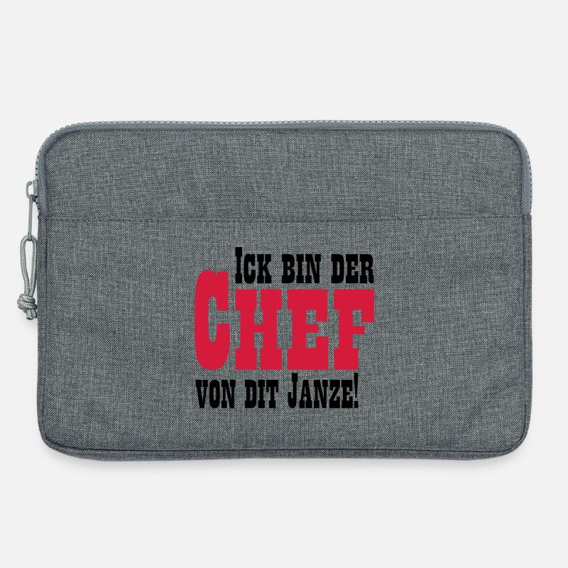 Chef von dit janze - Laptoptasche 13" - Grau meliert
