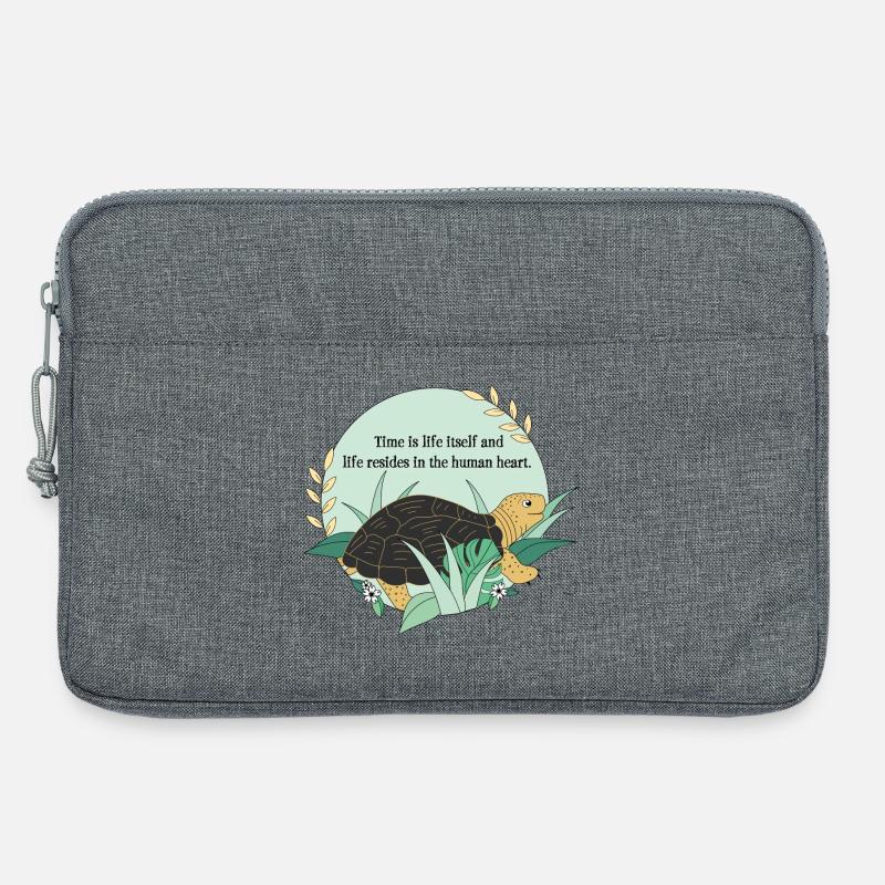 Schildkröte Kassiopeia - Laptoptasche 13" - Grau meliert