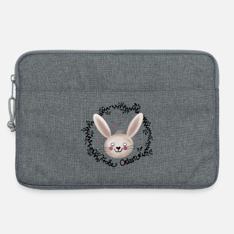Easter Happy Easter Illustration - Laptop bag 13" - heather grey
