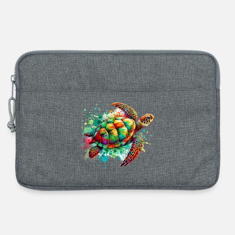 Schildkröte - Laptoptasche 13" - Grau meliert