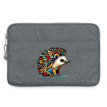 Hérisson - Sacoche pour ordinateur portable 13 pouces - gris chiné - Devant