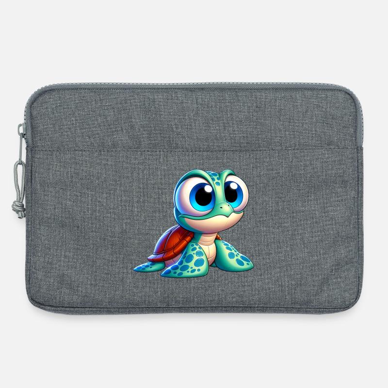 Schildkröte - Laptoptasche 13" - Grau meliert