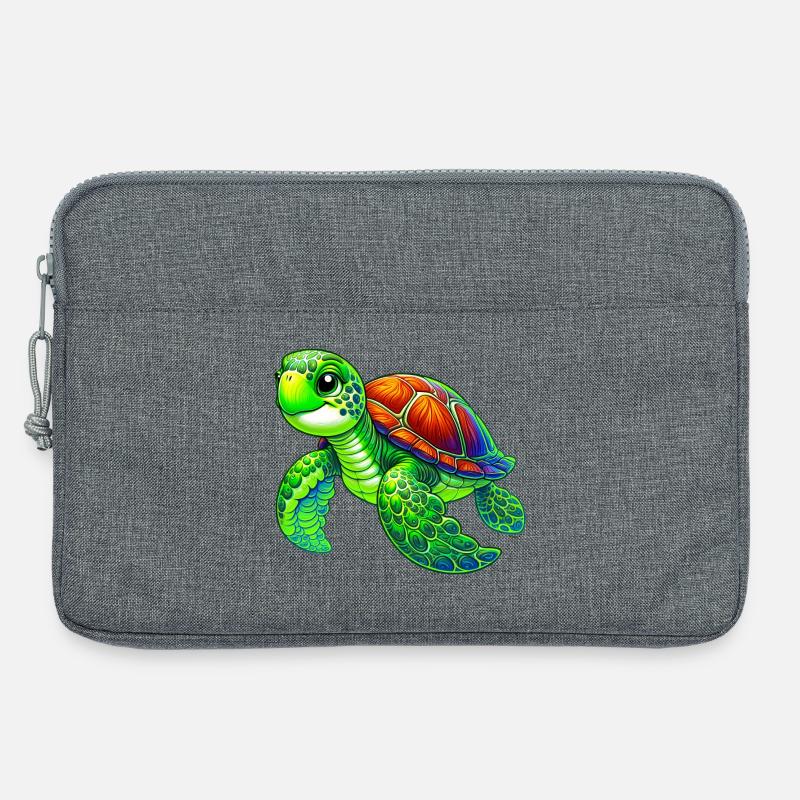 Schildkröte - Laptoptasche 13" - Grau meliert