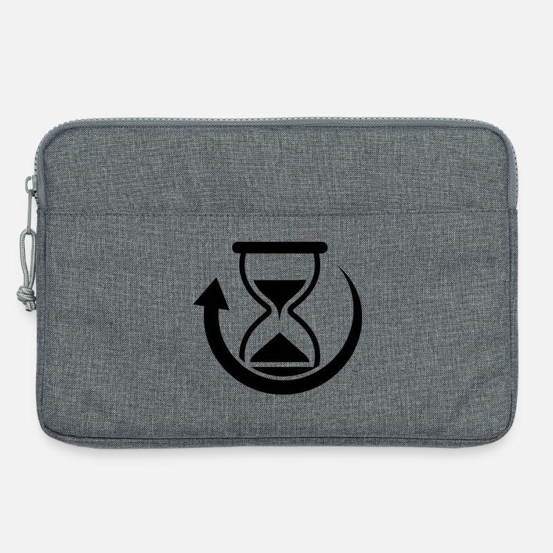 Time rotation graphics - Laptop bag 13" - heather grey