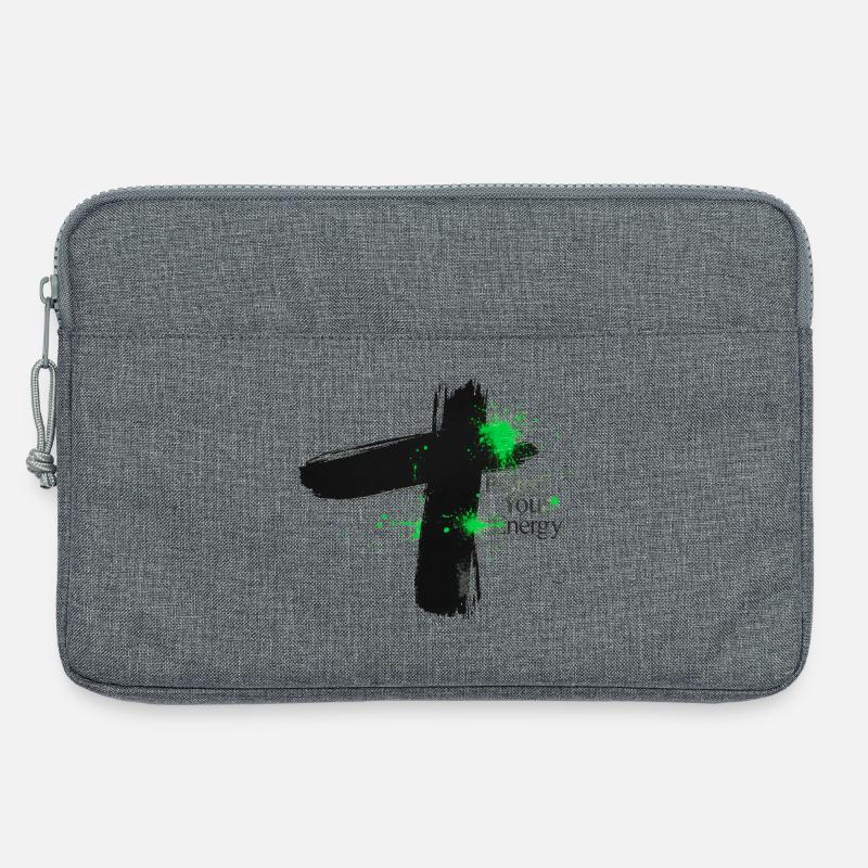 Protect Your Energy - Achtsamkeit Design - Laptoptasche 13" - Grau meliert