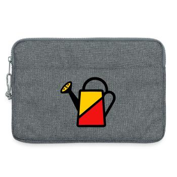 Two-tone watering can tool vegetable gardener - Laptop bag 13" - heather grey - Front