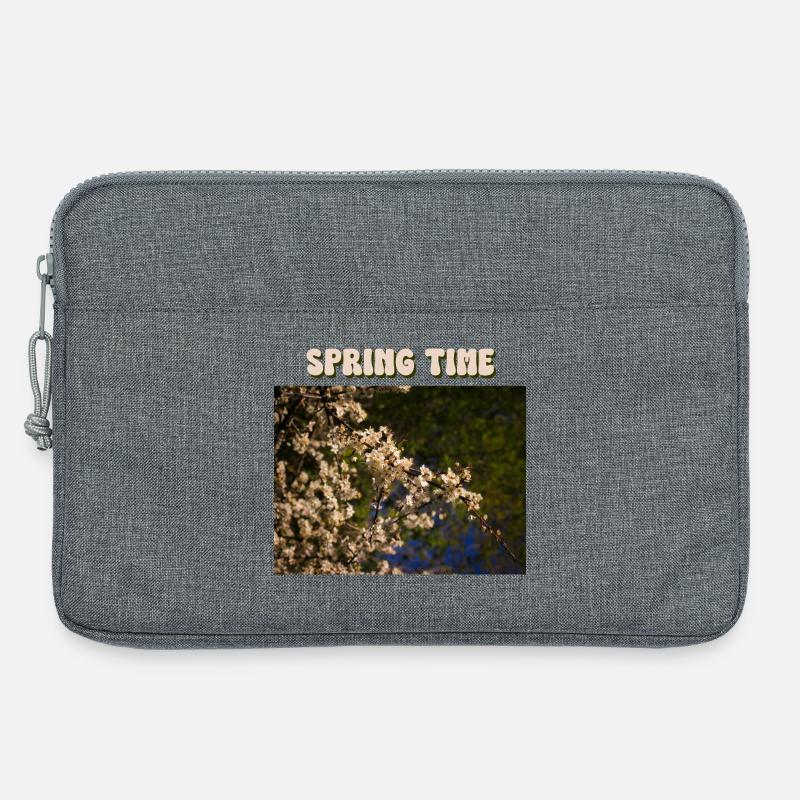 Spring time - Laptop bag 13" - heather grey