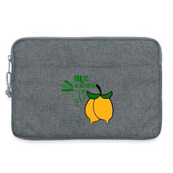 Lemons - Laptop bag 13" - heather grey - Front