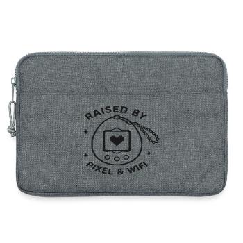 Pixel & Wi-Fi Retro Design - Laptop bag 13" - heather grey - Front