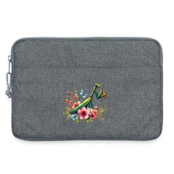 Mante religieuse - Sacoche pour ordinateur portable 13 pouces - gris chiné - Devant