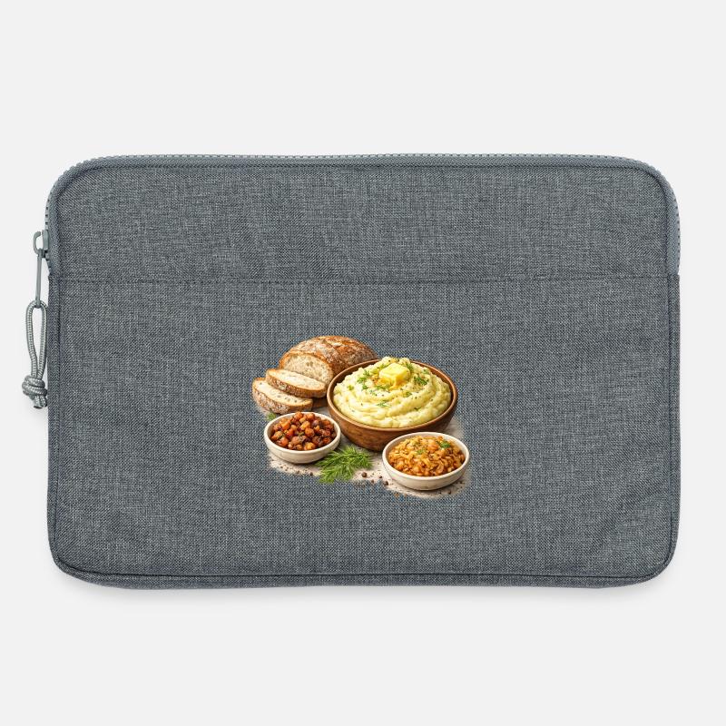 Mashed potatoes with shkvarki - Laptop bag 13" - heather grey