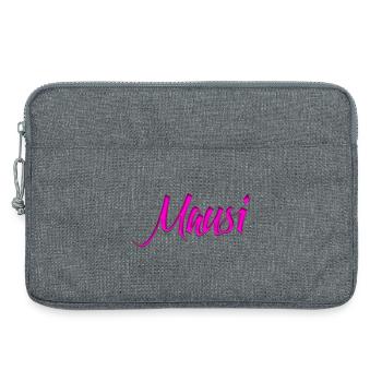 Mausi_Spruch - Laptop bag 13" - heather grey - Front