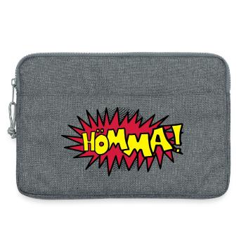 Comic Hömma - Laptoptasche 13" - Grau meliert - Vorne