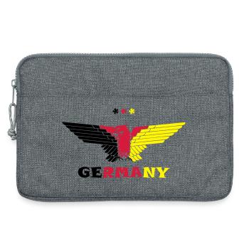 Allemagne Adler Allemagne de couleur - Sacoche pour ordinateur portable 13 pouces - gris chiné - Devant