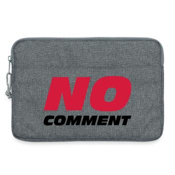 No Comment - Sacoche pour ordinateur portable 13 pouces - gris chiné - Devant