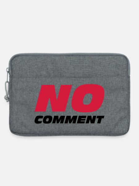 No Comment - Laptoptasche 13" - Grau meliert
