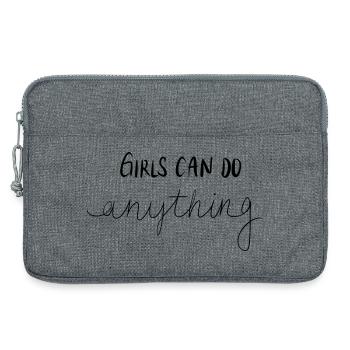 GIRLS CAN DO ANYTHING - Laptoptasche 13" - Grau meliert - Vorne