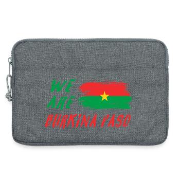 Nous sommes le Burkina Faso - Sacoche pour ordinateur portable 13 pouces - gris chiné - Devant