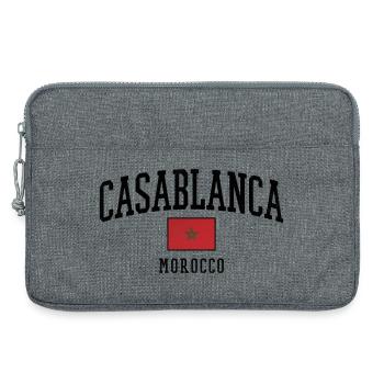 Casablanca - Sacoche pour ordinateur portable 13 pouces - gris chiné - Devant