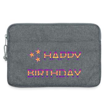 JAHRESTAG. ALLES GUTE ZUM GEBURTSTAG. ALLES GUTE ZUM GEBURTSTAG. - Laptoptasche 13" - Grau meliert - Vorne