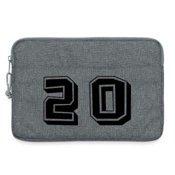 20. 20 YEARS. 20th ANNIVERSARY. 20TH ANNIVERSARY. - Laptop bag 13" - heather grey - Front