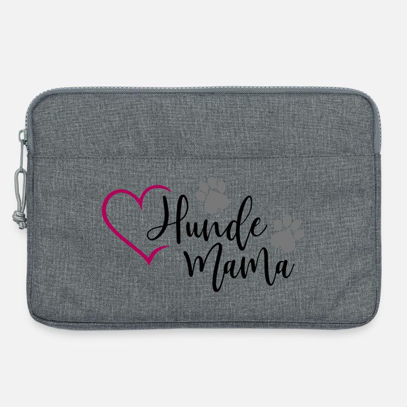 Hund Hunde Mama  - Laptoptasche 13" - Grau meliert