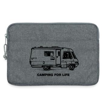 Camping For Life - Laptoptasche 13" - Grau meliert - Vorne