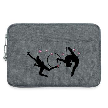 Gymnastique rythmique avec cerceaux - Sacoche pour ordinateur portable 13 pouces - gris chiné - Devant