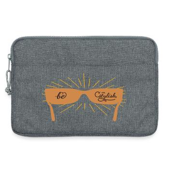 be stylish with sunglasses - Laptop bag 13" - heather grey - Front